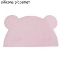 Cartoon Cute Rabbit Colorful Non-Slip Baby Silicone Placemat